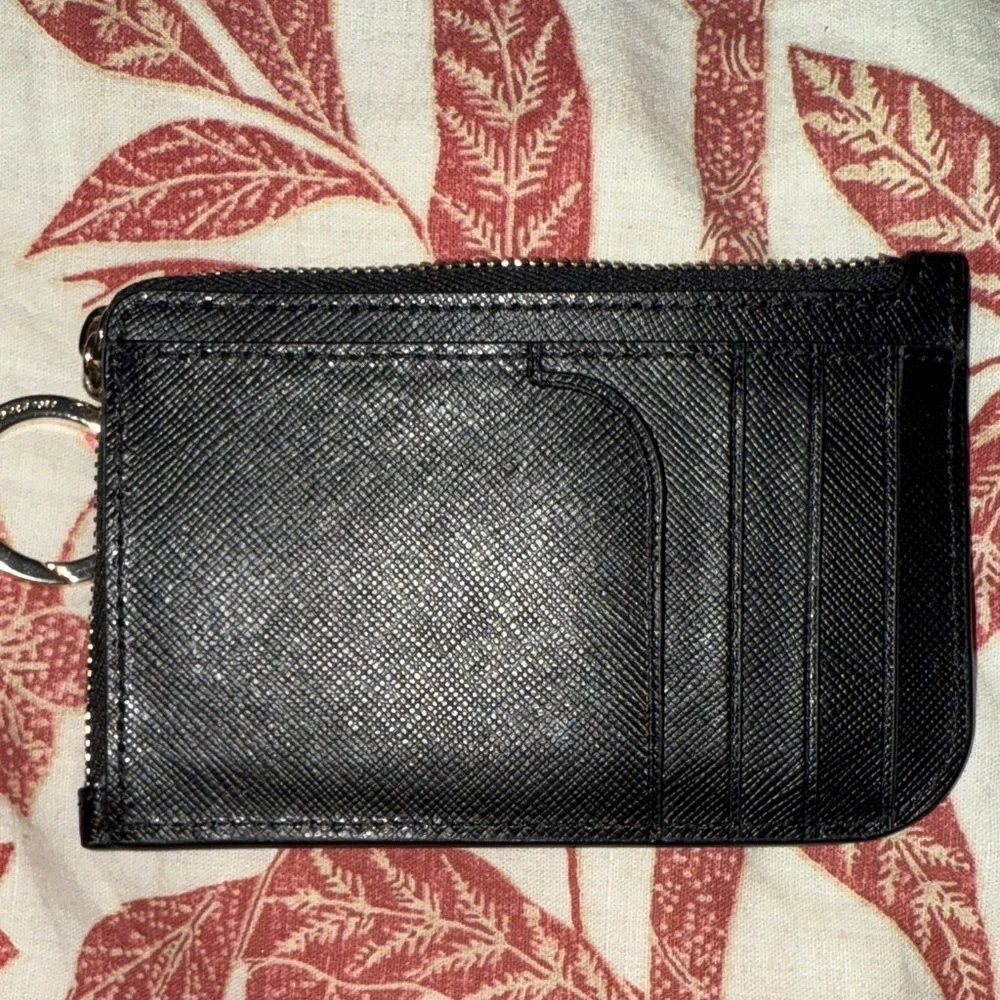 Kate Spade Black Zip Card Holder